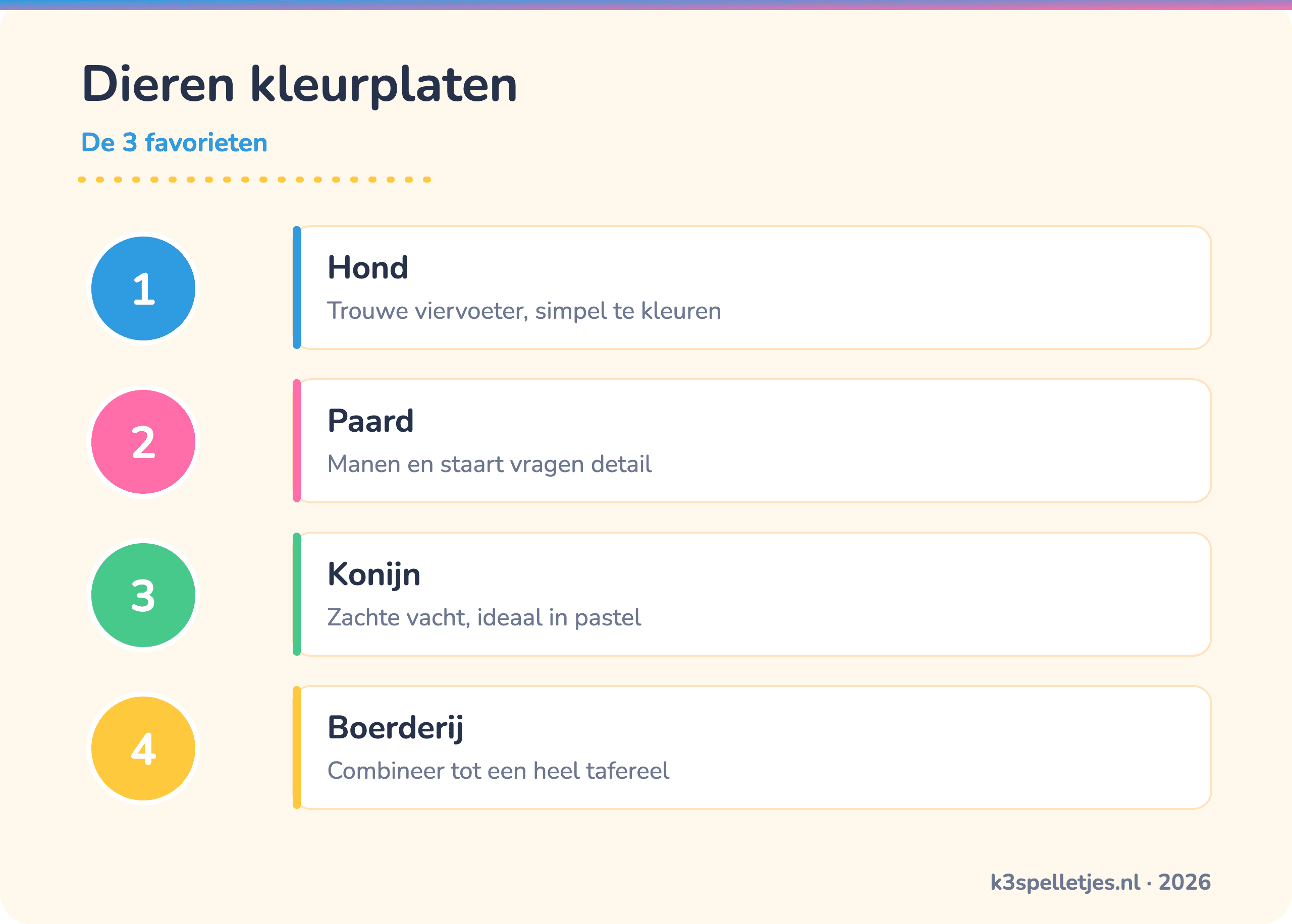 Dieren kleurplaten