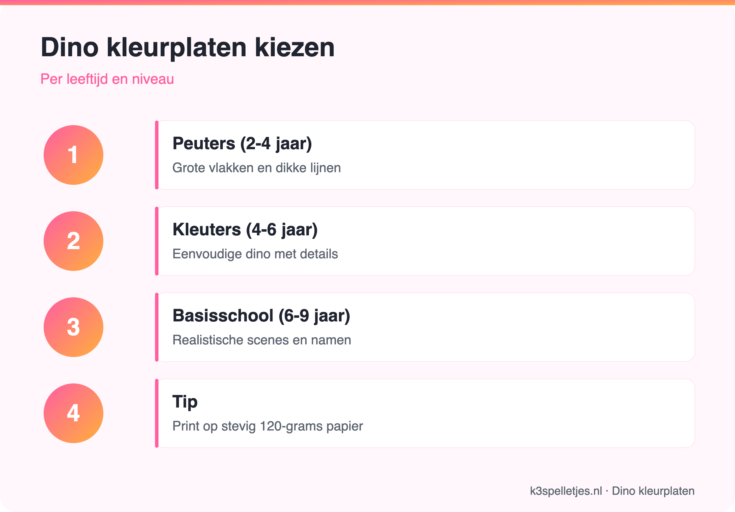 Dino kleurplaten kiezen