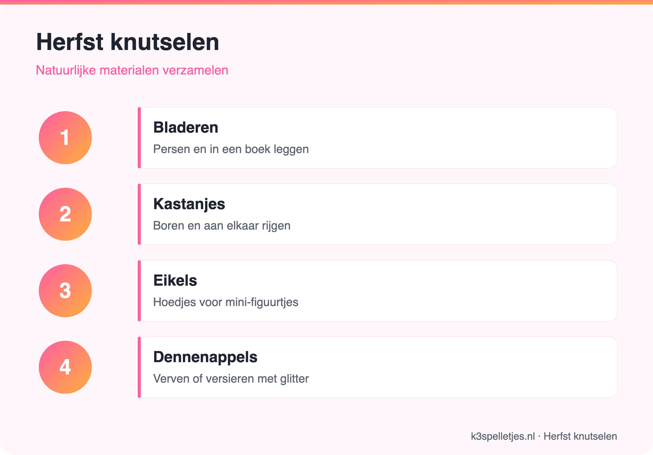 Herfst knutselen