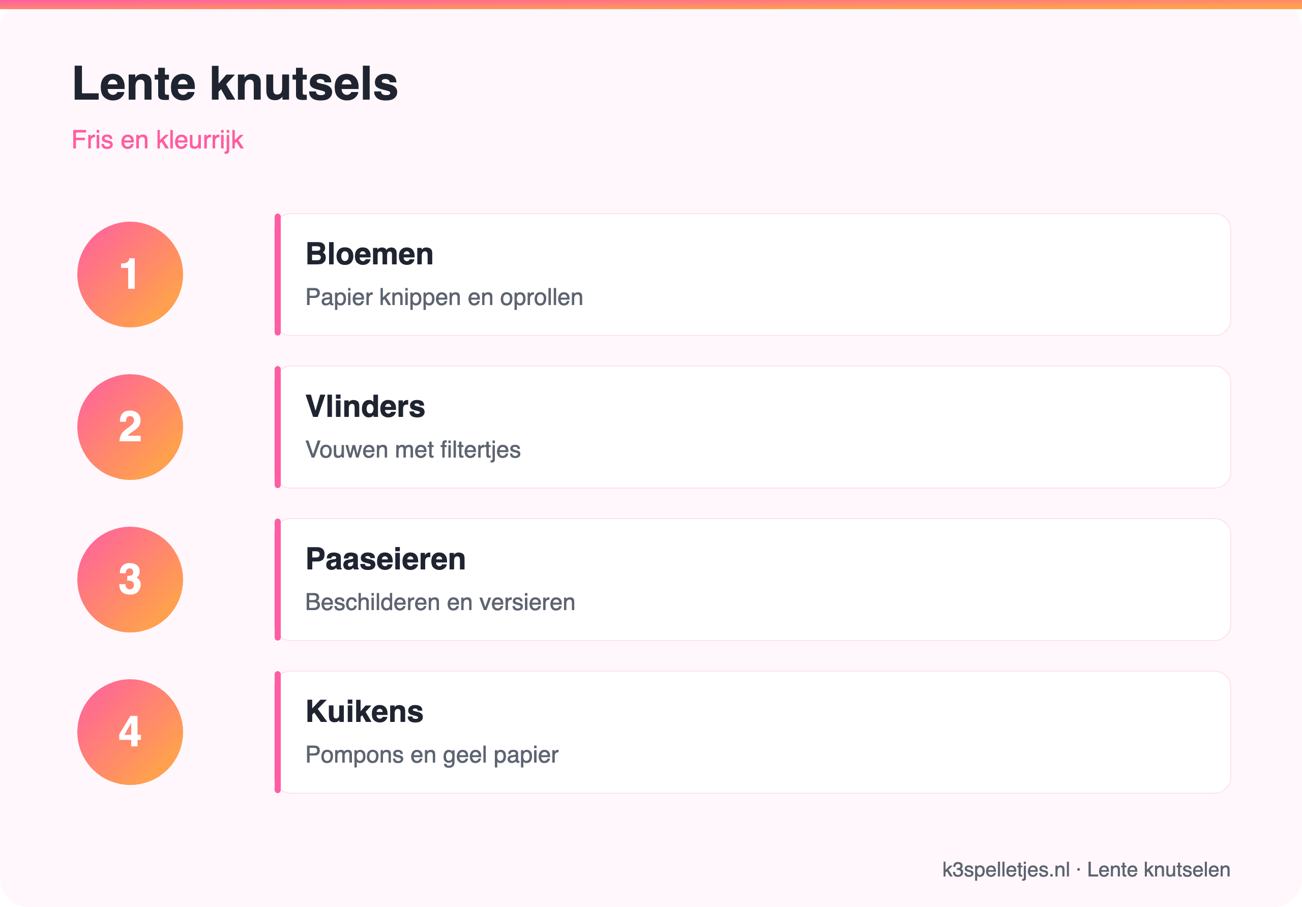 Lente knutsels
