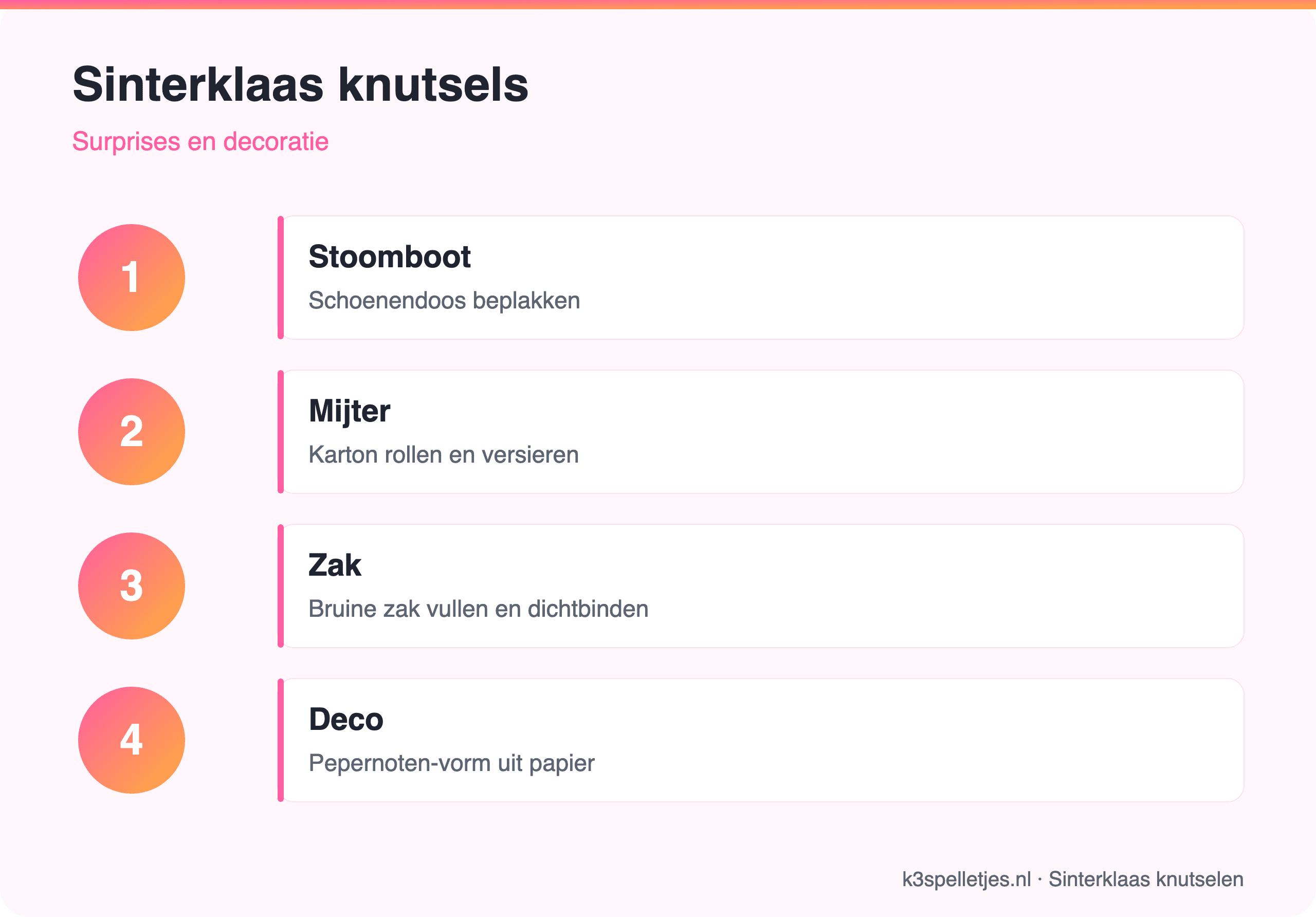 Sinterklaas knutsels