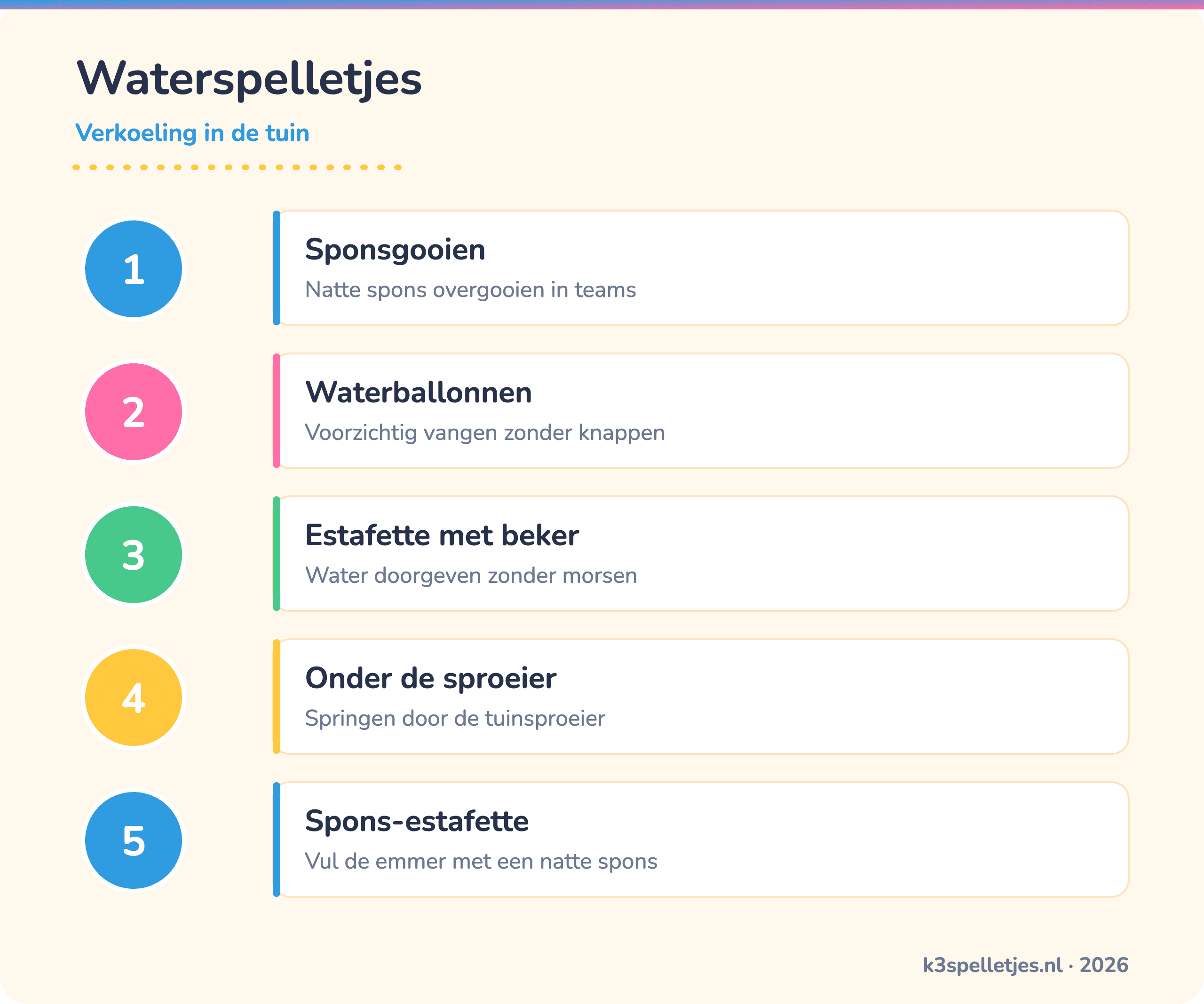 Waterspelletjes - Verkoeling in de tuin